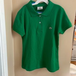 Lacoste green nwt polo shirt euro size 7